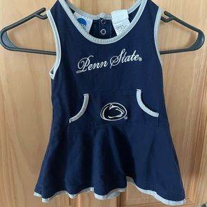 NCAA Penn State Kids Casual Dress - Navy and White